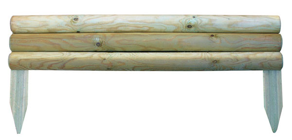 21cm Horizontal Log Edging