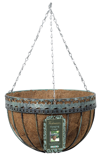 Verdigris Arches Hanging  Basket