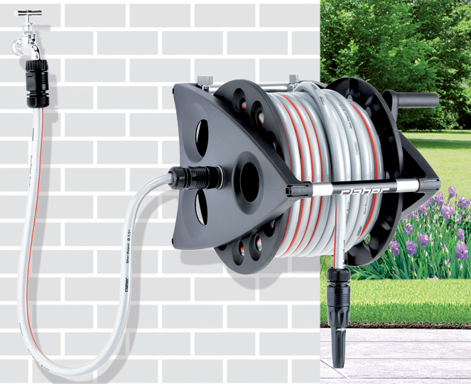 Claber Hose Cart and Hose - 30m hose
